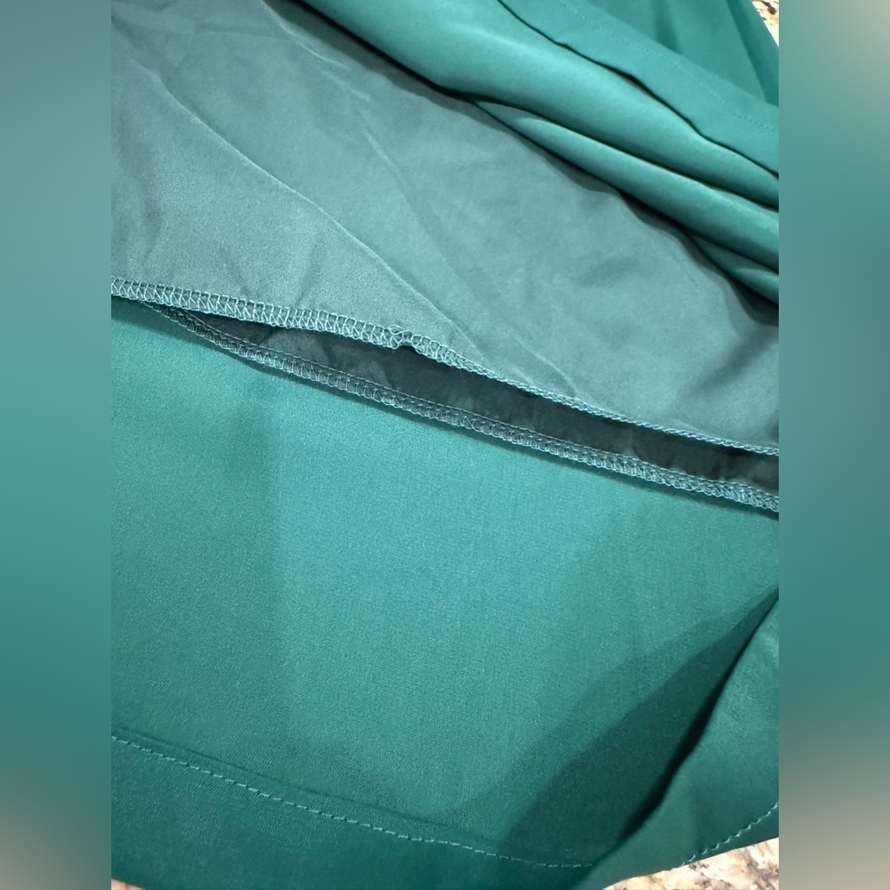 BELONGSCI deep green midi dress SZ XL - Picture 5 of 15